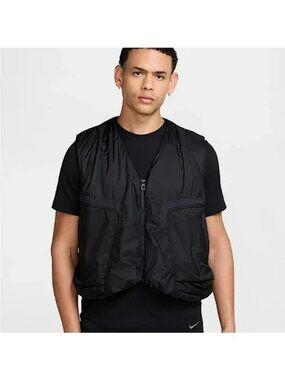 Nike Tech Woven Lightweight Vest Loose Men's Size Large Black HM4262-010